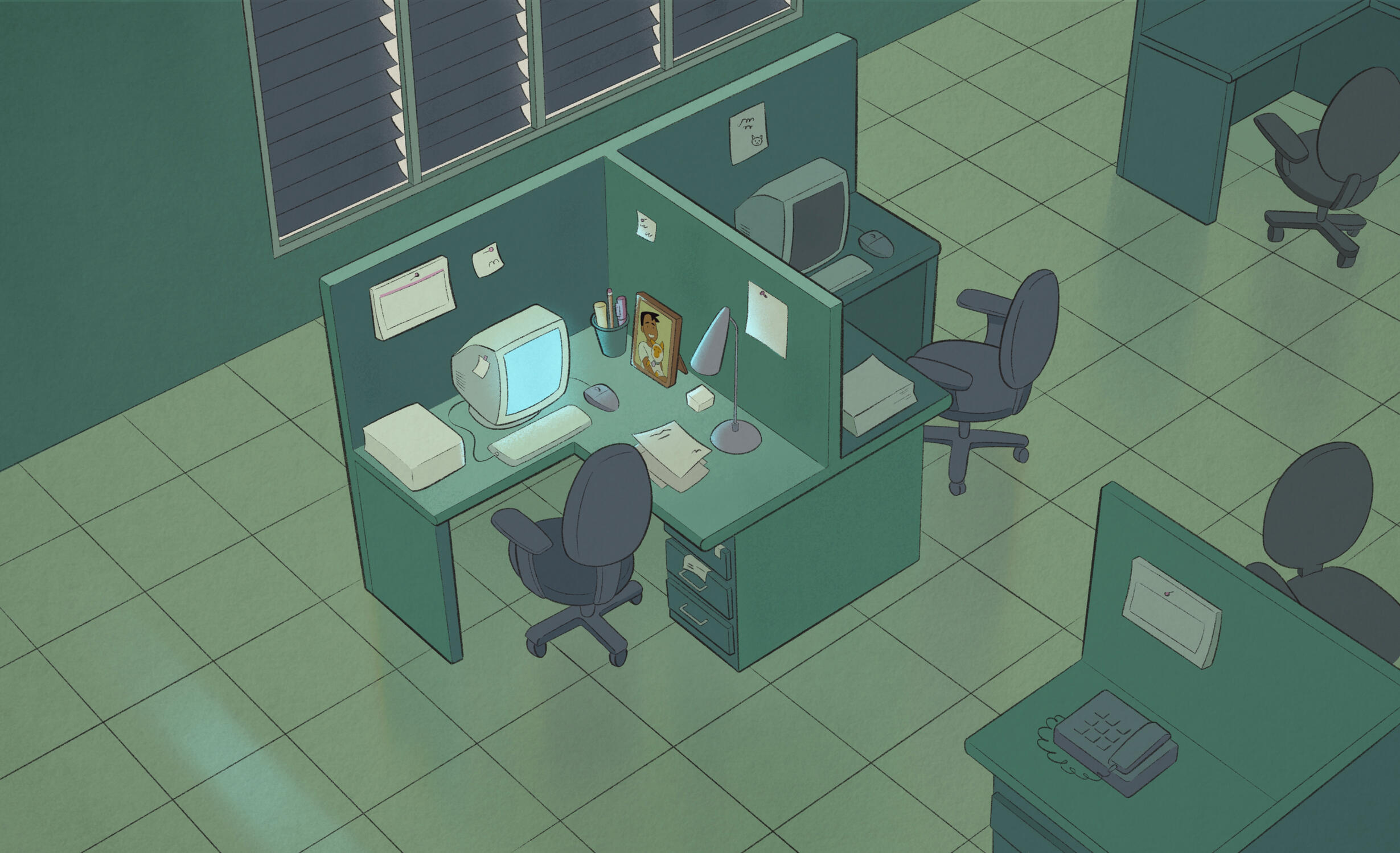Office Background Paint
